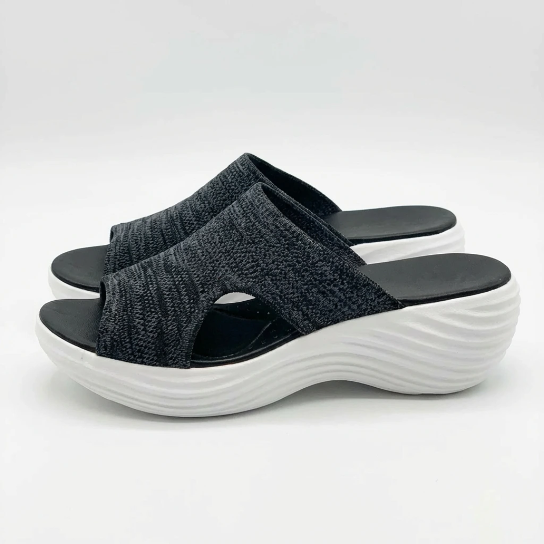 Women's Slip-On Sandals with Adaptive Comfort and Lightweight Support