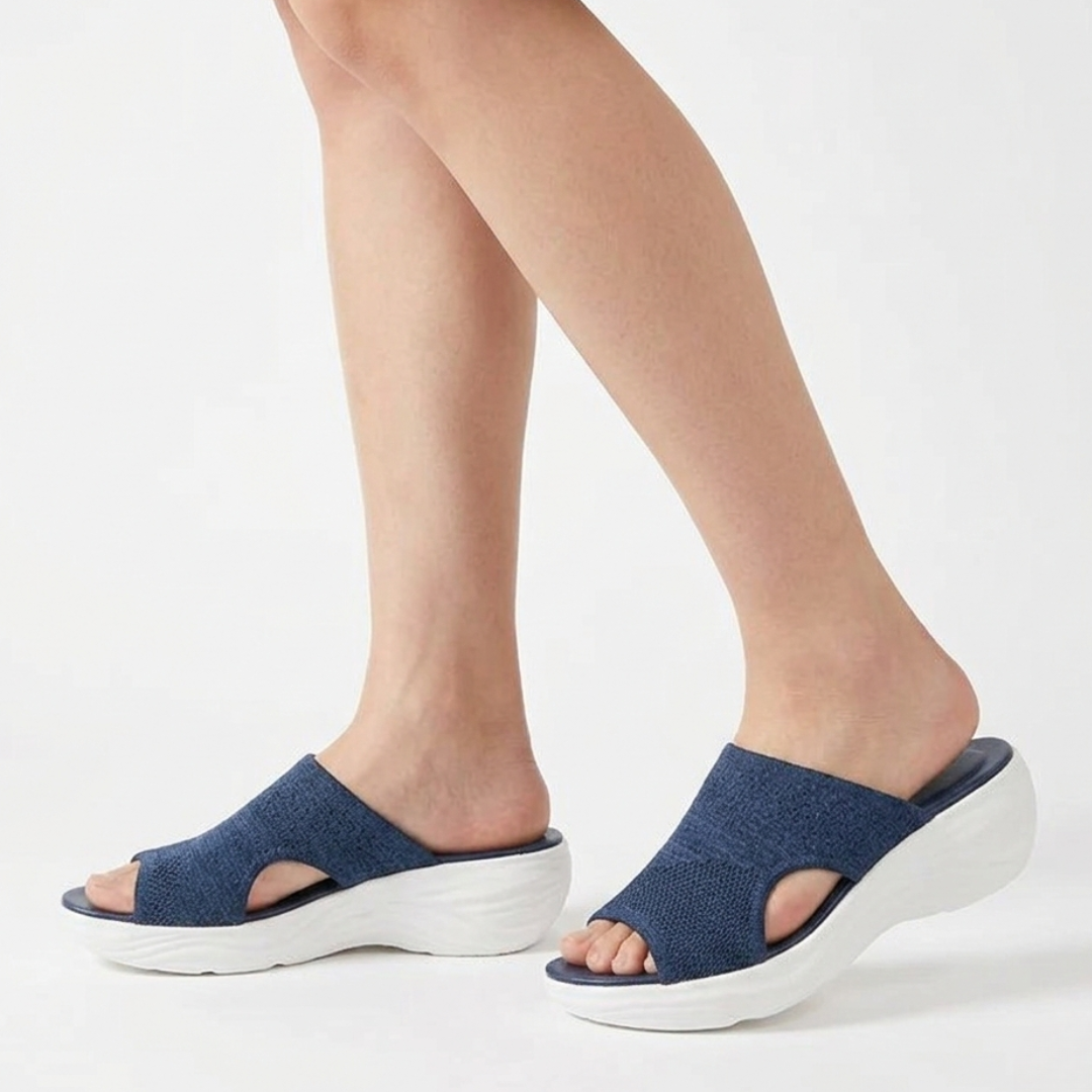 Women's Slip-On Sandals with Adaptive Comfort and Lightweight Support