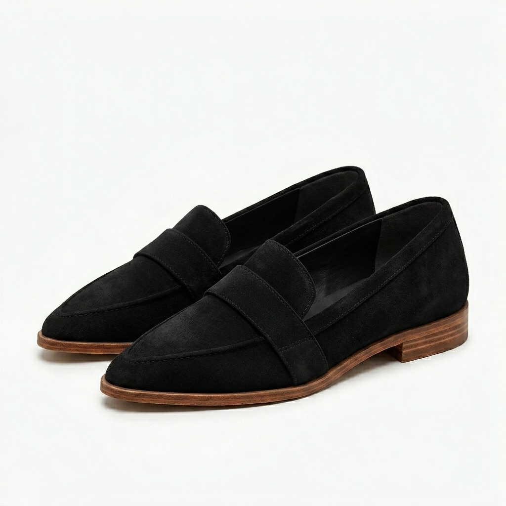 Women's Penny Loafers Pointed Toe Flat Slip On