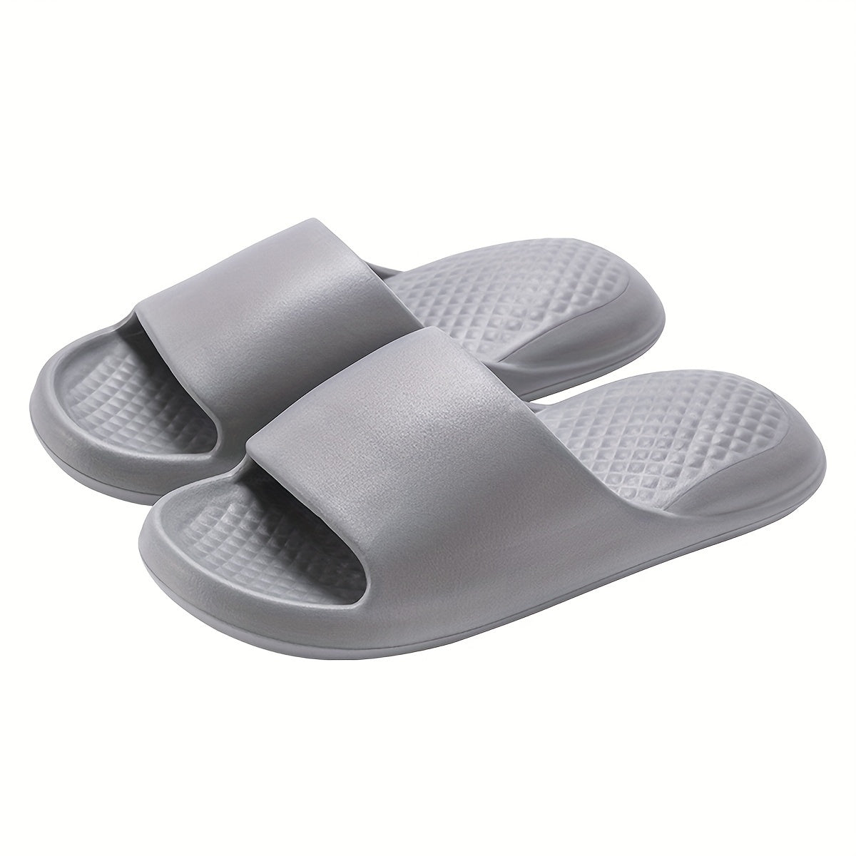 Women's Orthopedic Slide Sandals with Textured Footbed and Thick Platform Sole