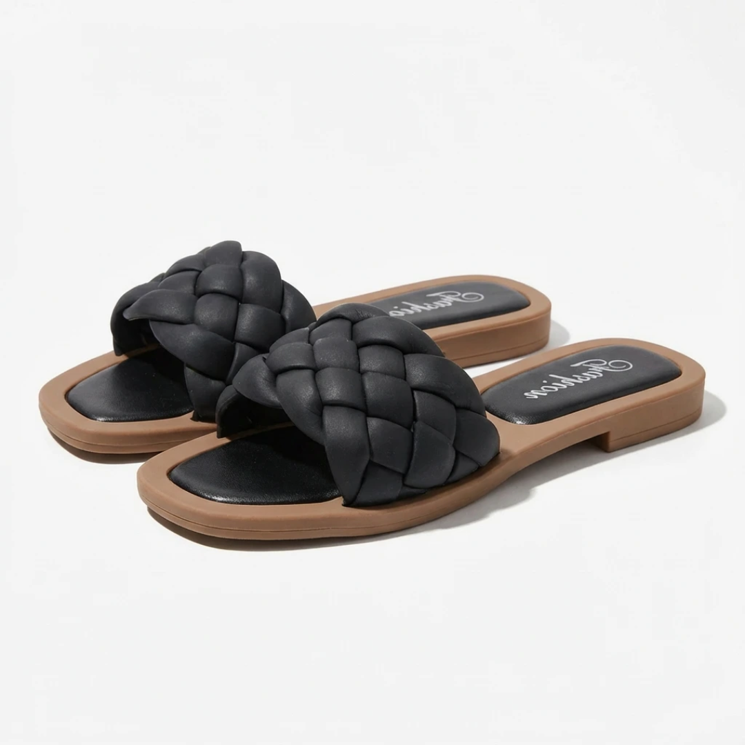 Women's Comfortable Summer Slip-On Sandals with Footbed