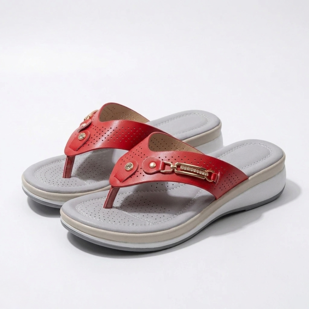 Women's Comfortable Flip-Flops with Cushioned Sole
