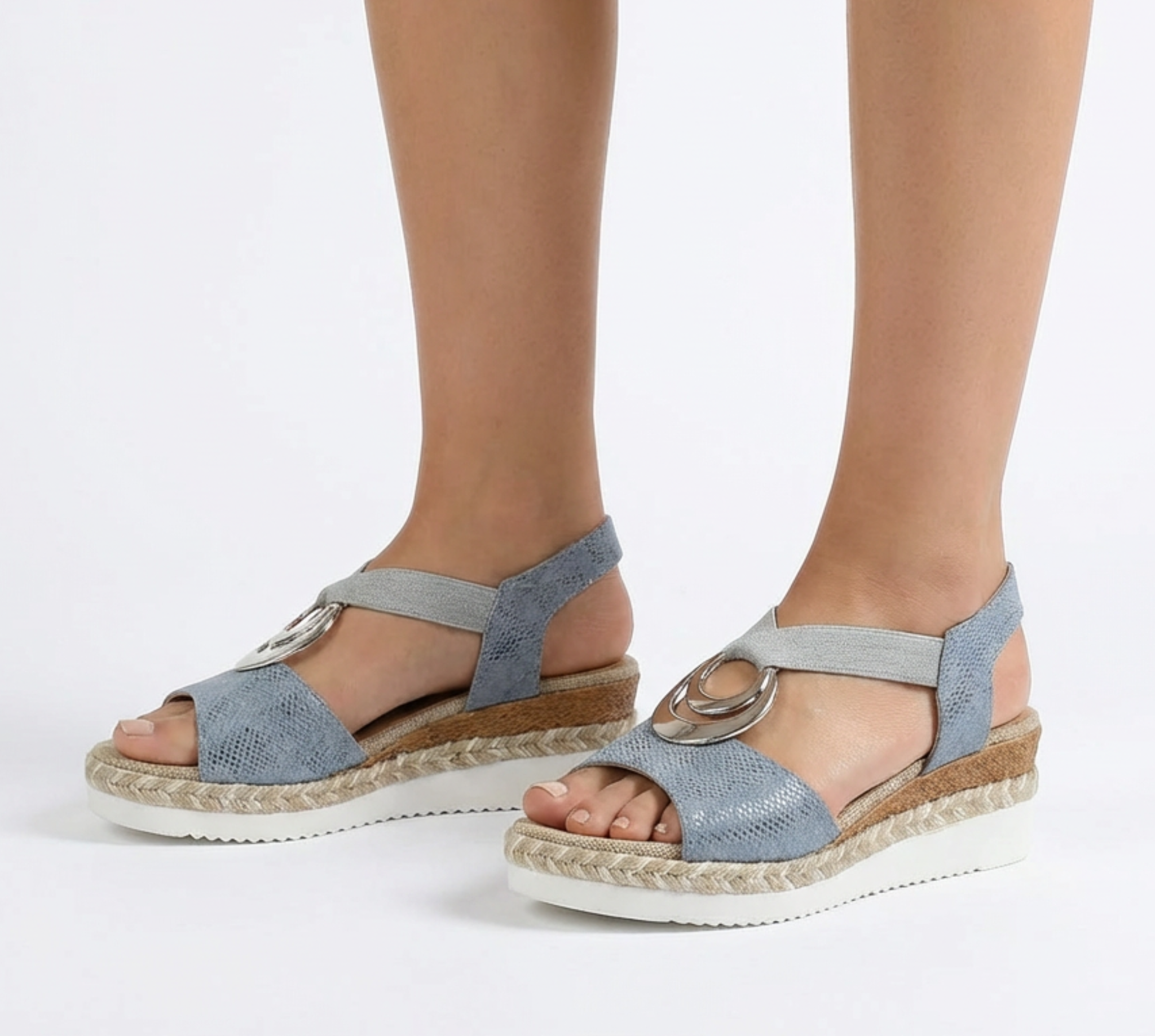 Women's Adjustable Leather Wedge Sandals for All-Day Comfort