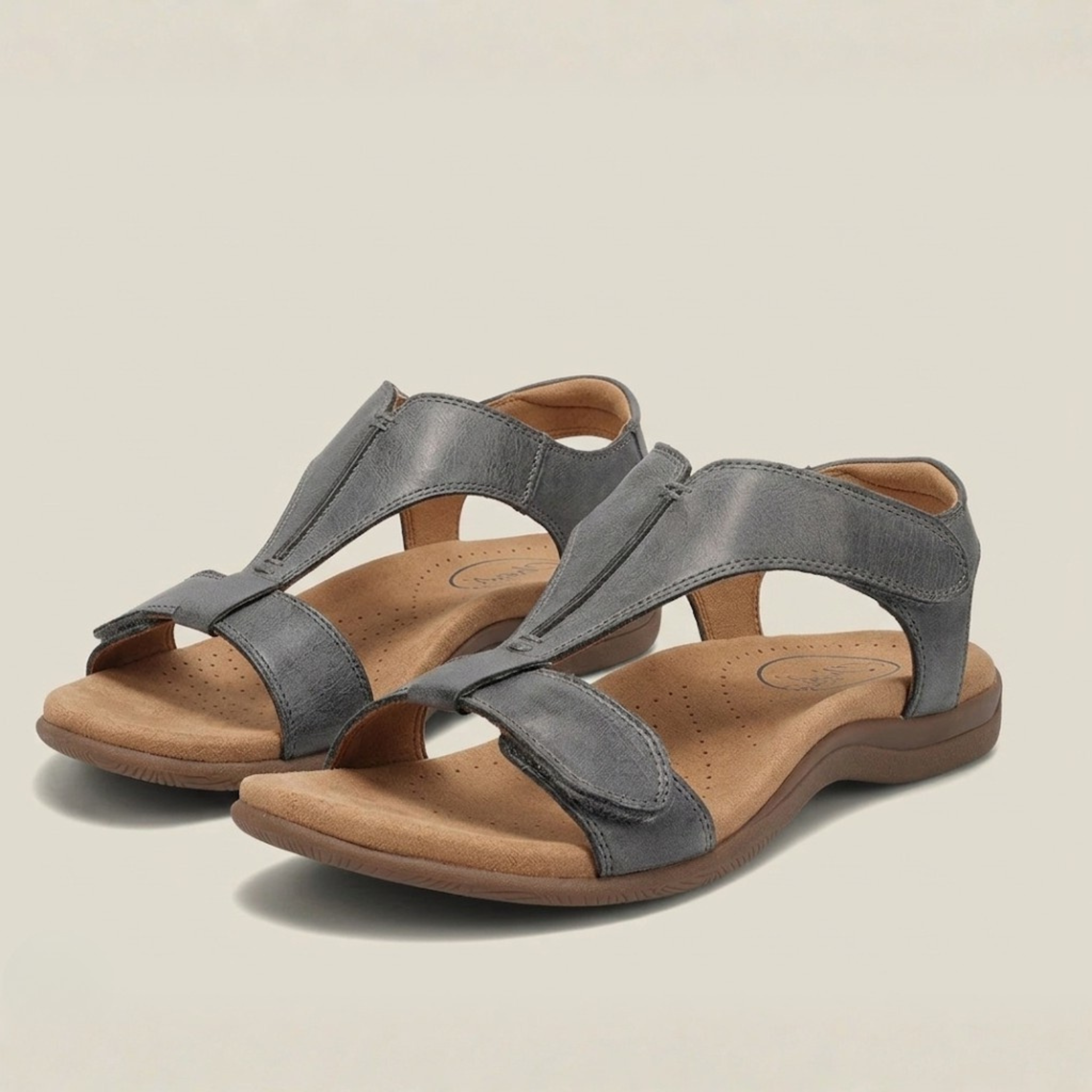 Women's Soft Leather Sandals with Cushioned Footbed for Everyday Wear