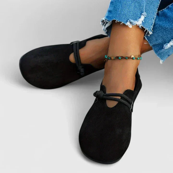Women's Orthopedic Loafers Adjustable Rope Strap and Wide Toe Box