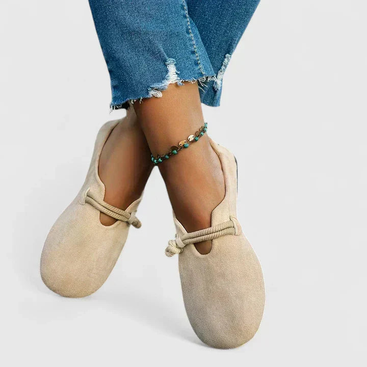 Women's Orthopedic Loafers Adjustable Rope Strap and Wide Toe Box