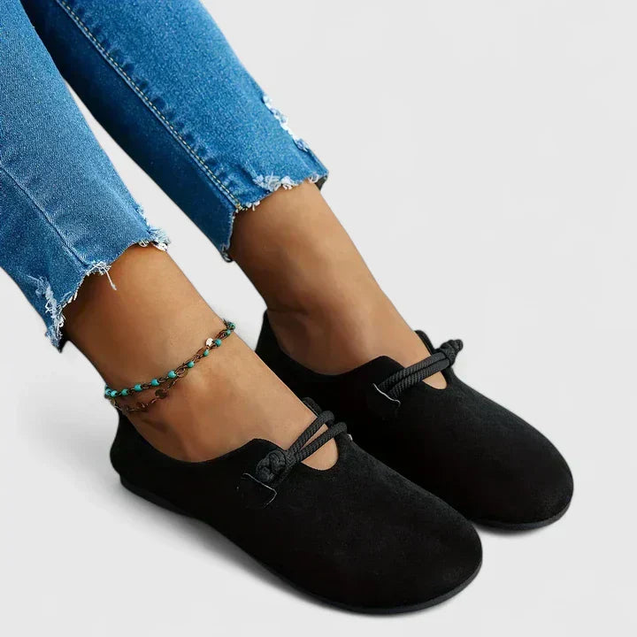 Women's Orthopedic Loafers Adjustable Rope Strap and Wide Toe Box
