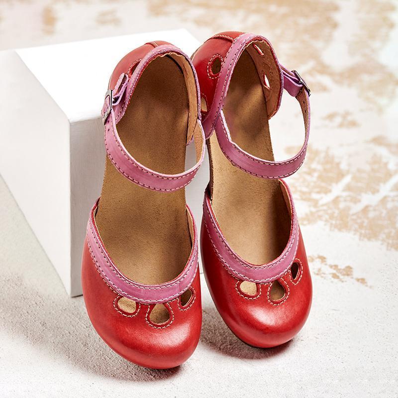 Women's Orthopedic Sandals Comfort Mary Jane Low Heel