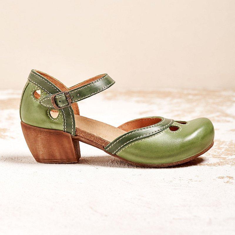 Women's Orthopedic Sandals Comfort Mary Jane Low Heel