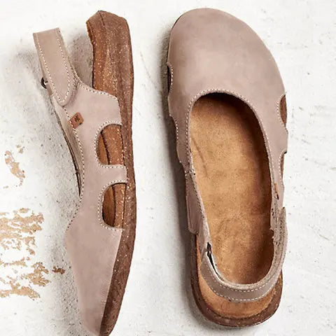 Women's Orthopedic Sandals Contoured Footbed and Closed Round Toe