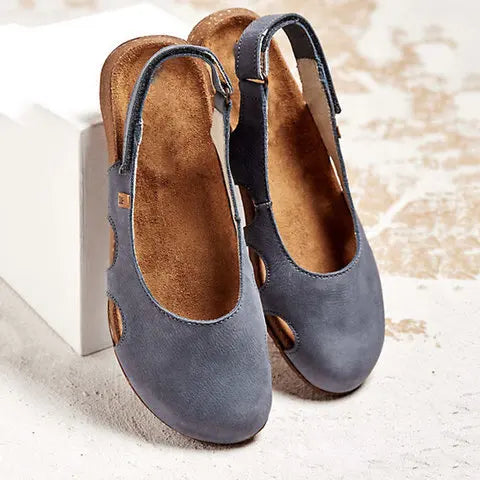 Women's Orthopedic Sandals Contoured Footbed and Closed Round Toe