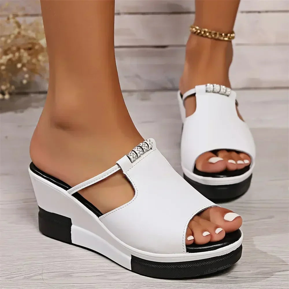 Women's Orthopedic Sandals Cushion Wedge Platform Slide