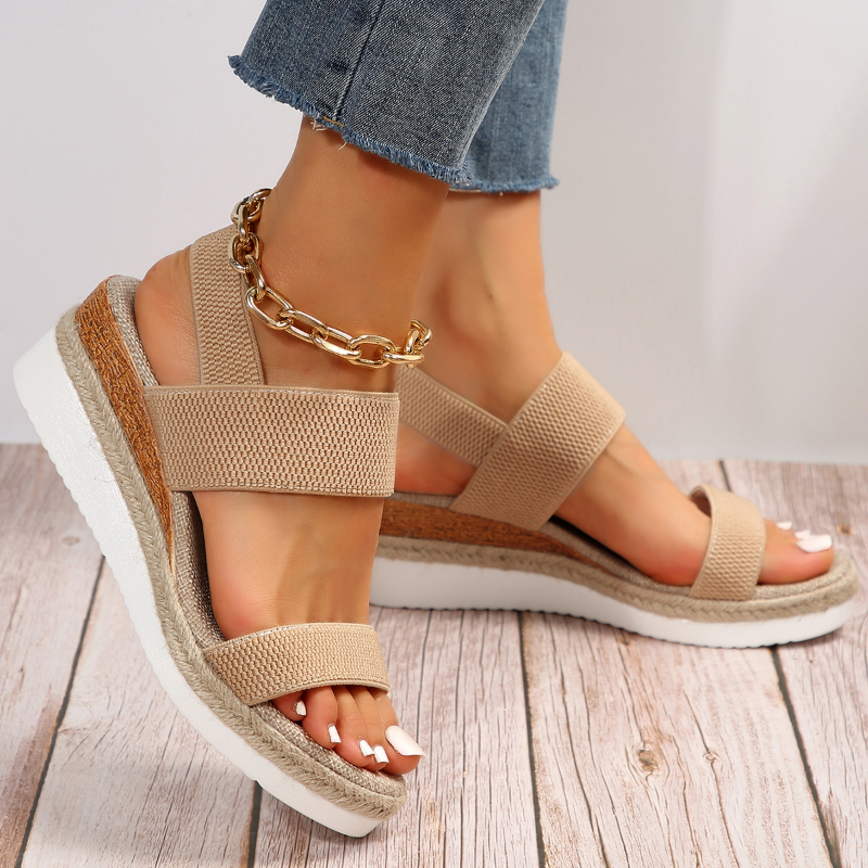Women's Orthopedic Sandals Open Toe Wedge Platform Espadrille