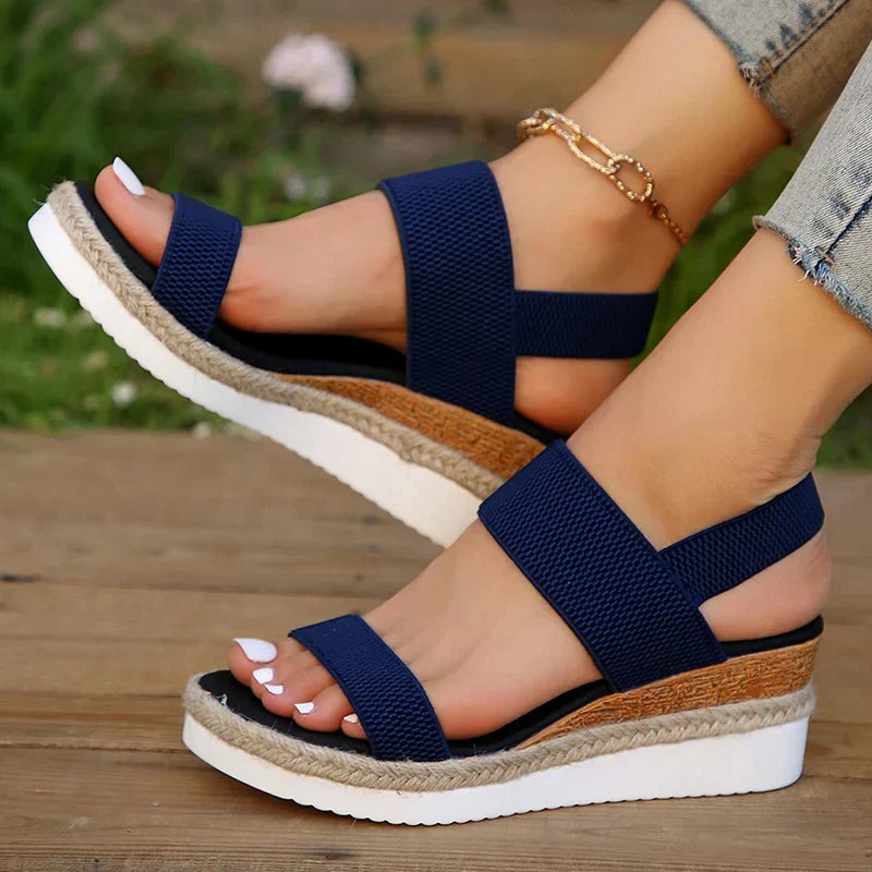 Women's Orthopedic Sandals Open Toe Wedge Platform Espadrille