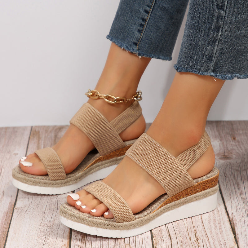 Women's Orthopedic Sandals Open Toe Wedge Platform Espadrille