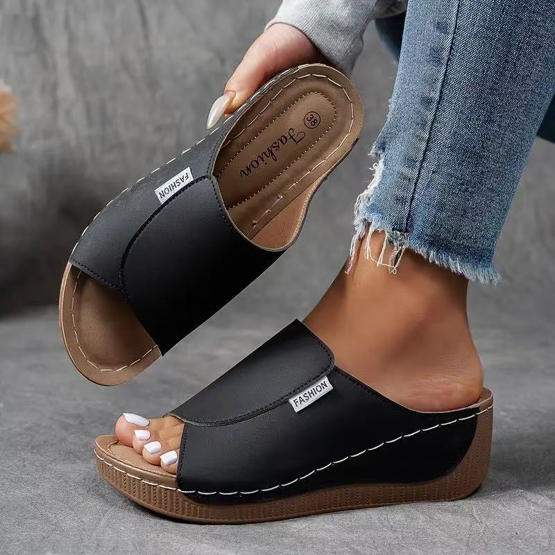 Women's Orthopedic Sandals Wedge Heel and Wide Upper