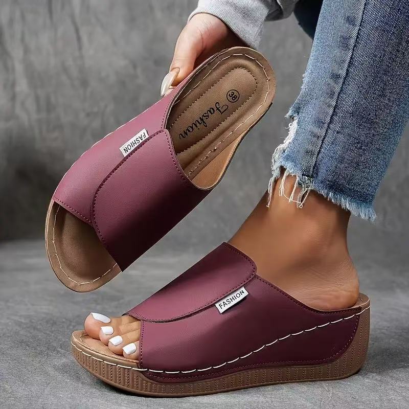 Women's Orthopedic Sandals Wedge Heel and Wide Upper