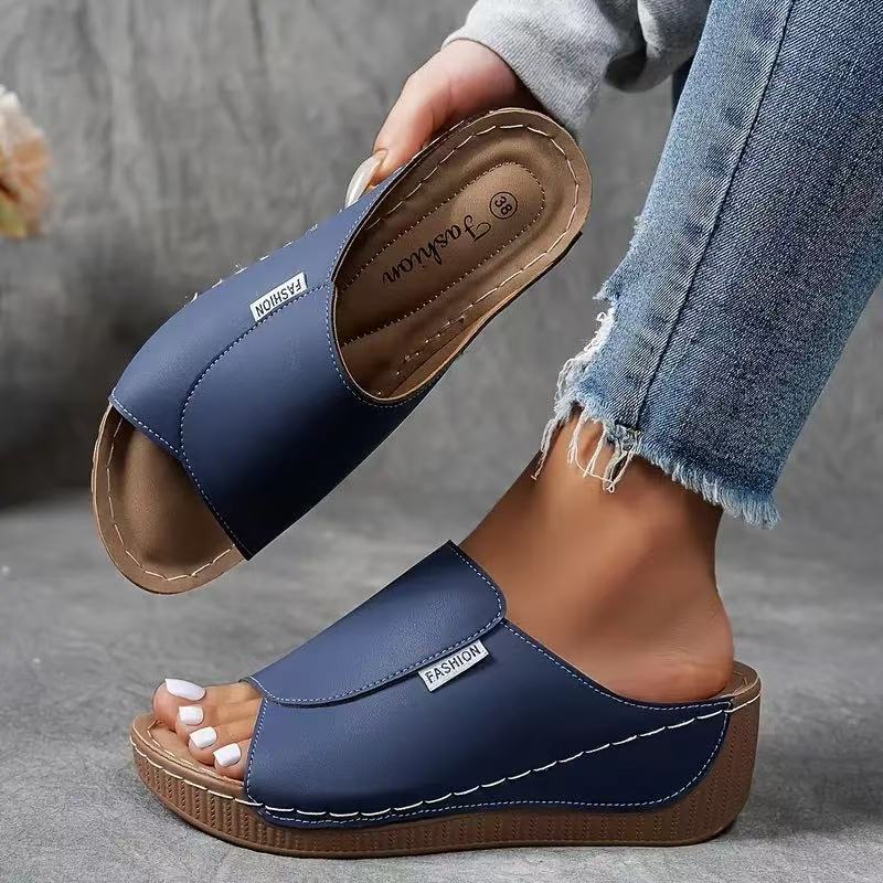Women's Orthopedic Sandals Wedge Heel and Wide Upper