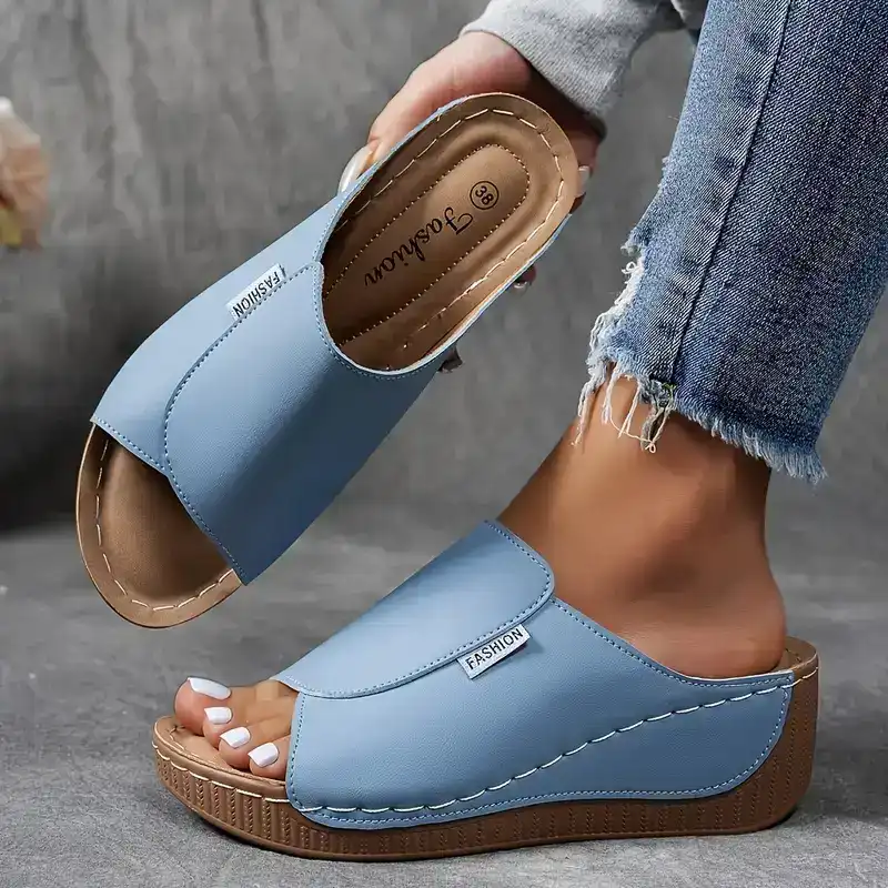 Women's Orthopedic Sandals Wedge Heel and Wide Upper