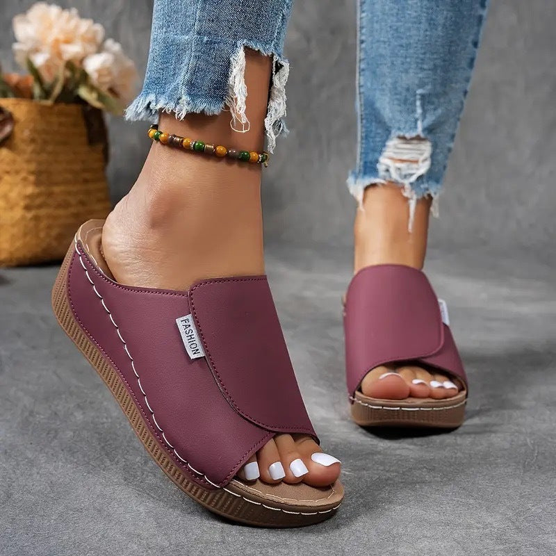 Women's Orthopedic Sandals Wedge Heel and Wide Upper
