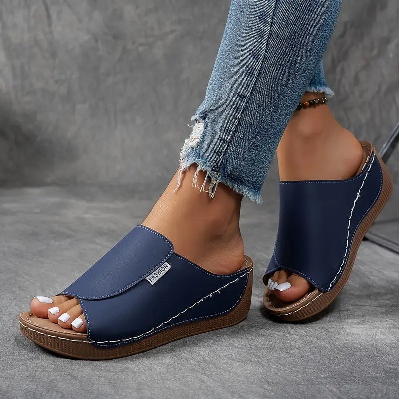 Women's Orthopedic Sandals Wedge Heel and Wide Upper