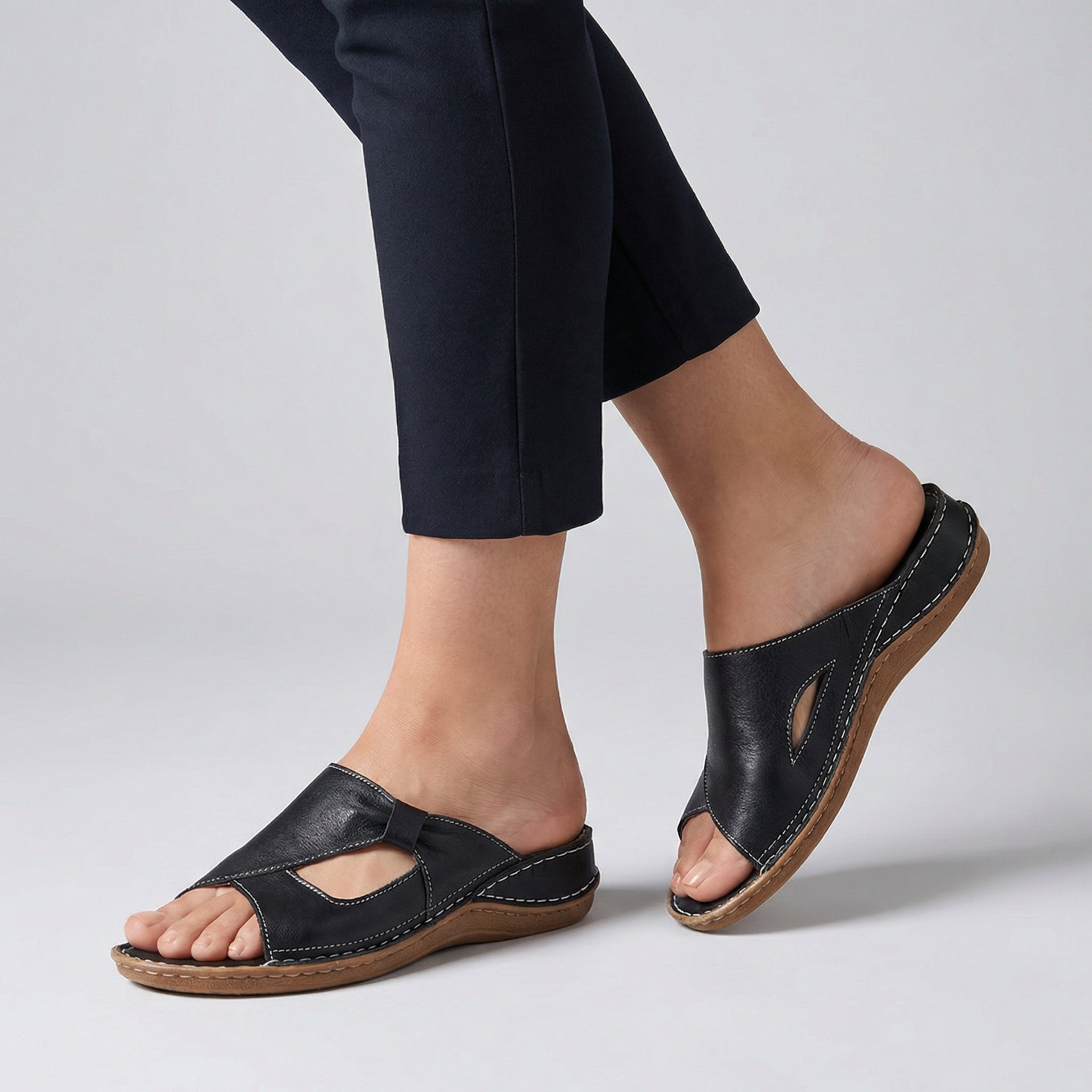 Women's Orthopedic Slide Sandals Open Toe Comfort Footwear