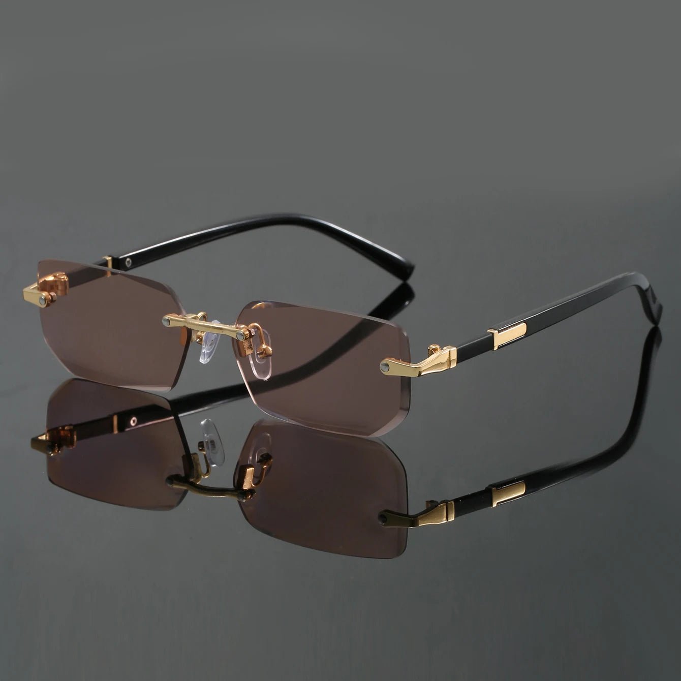 Women's Rimless Sunglasses Cut Edge Design and UV400 Protection
