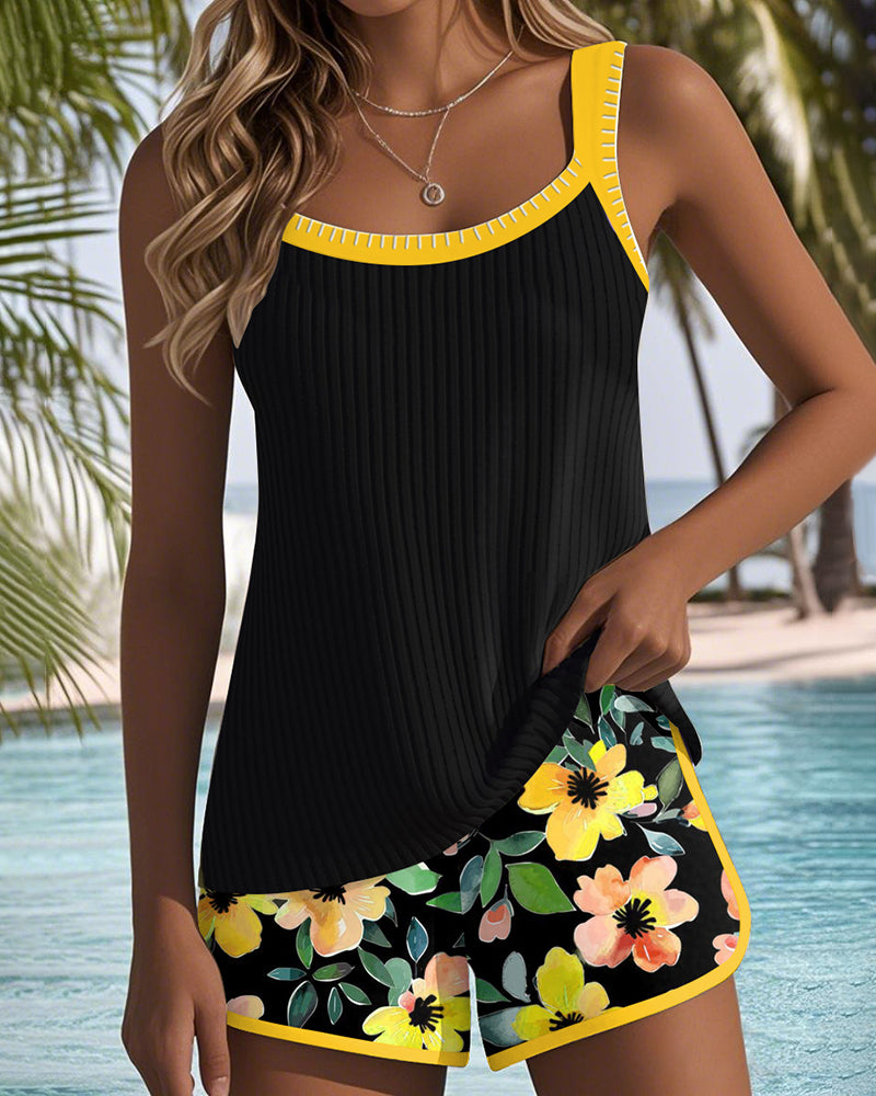 Women's Tankini Set Swimsuit Tummy Control Bathing Suit