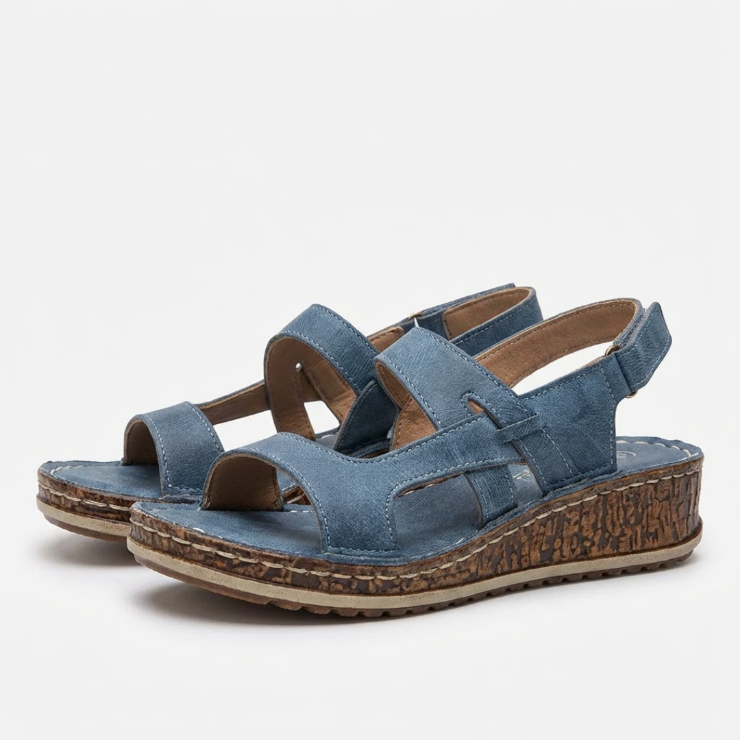 Women's Platform Sandals with Cushioned Footbed for All-Day Comfort