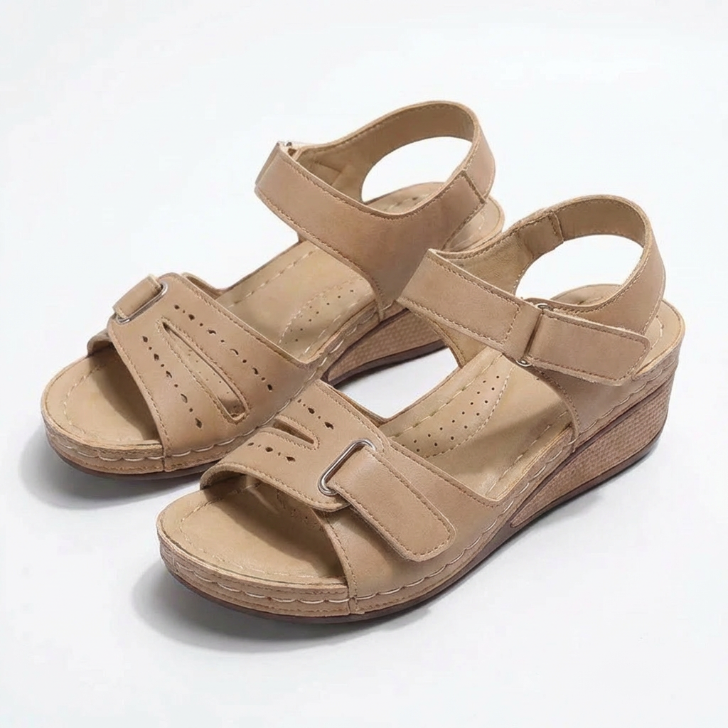 Women's Adjustable Leather Sandals for Comfort and Style