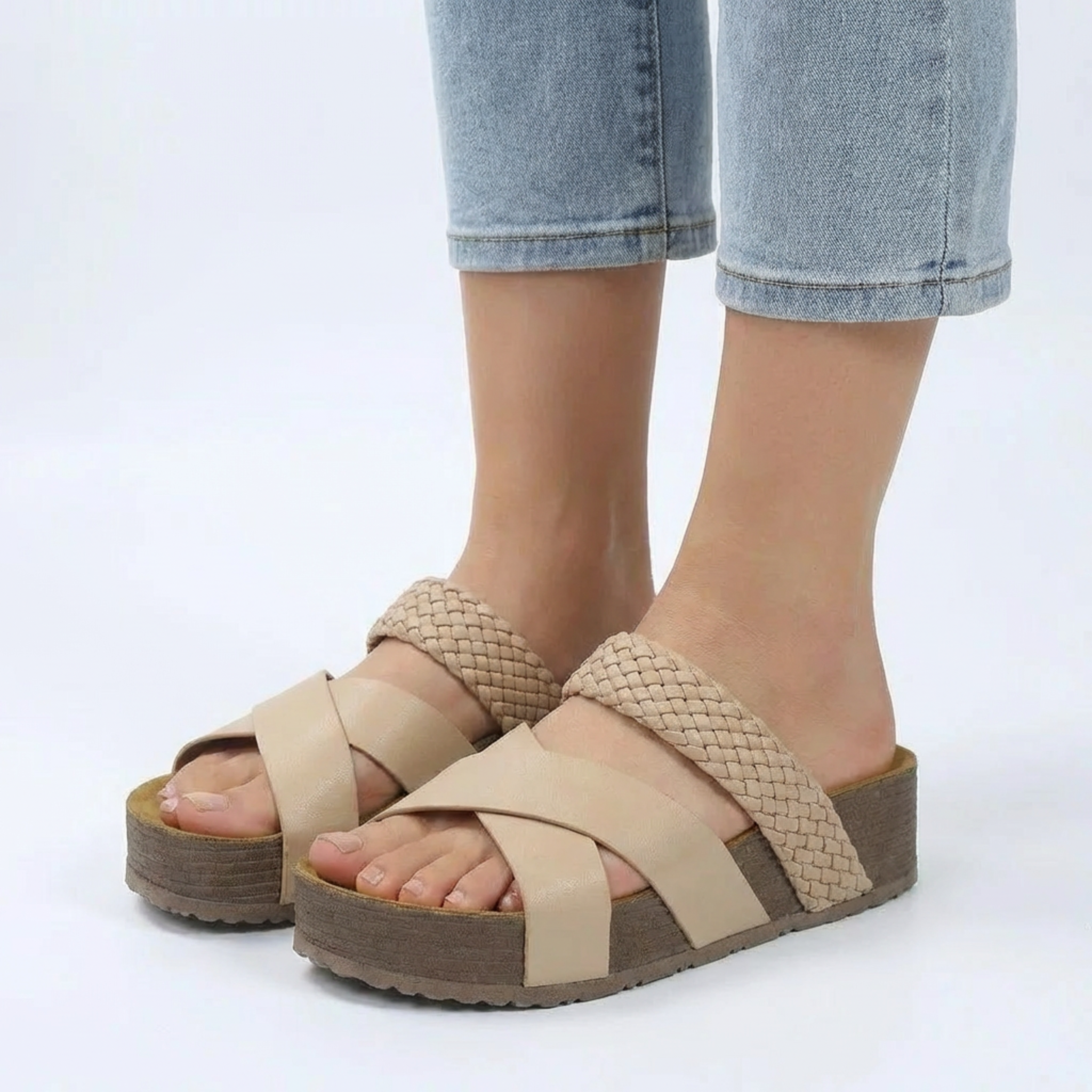 Women's Leather Wedge Sandals for Comfort and Style