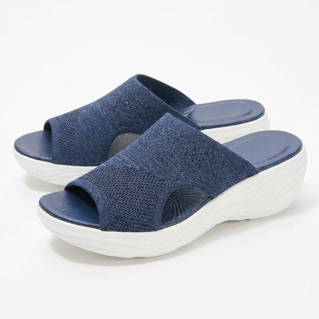 Women's Slip-On Sandals with Adaptive Comfort and Lightweight Support