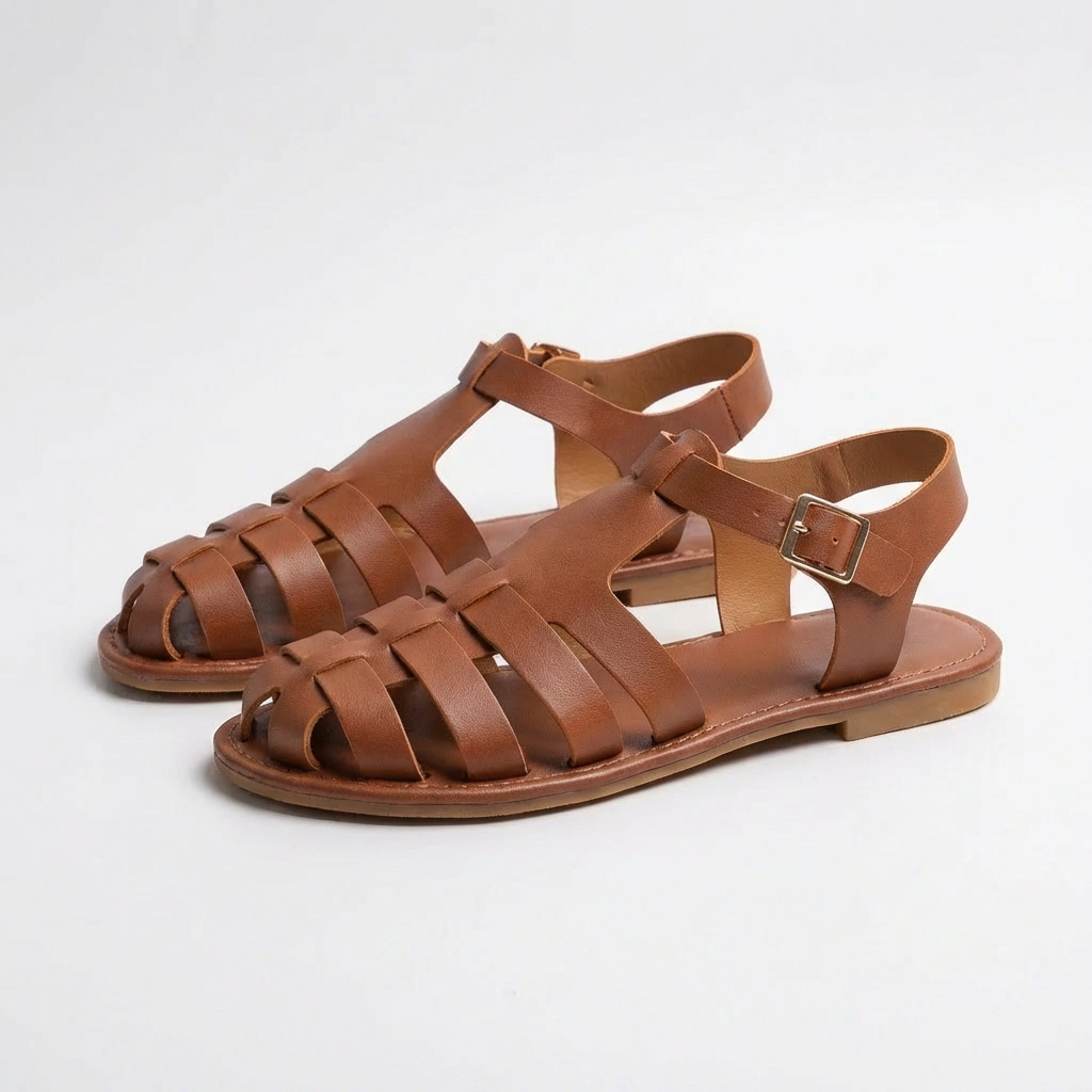 Women's Leather Sandals with Comfort and Chic Design