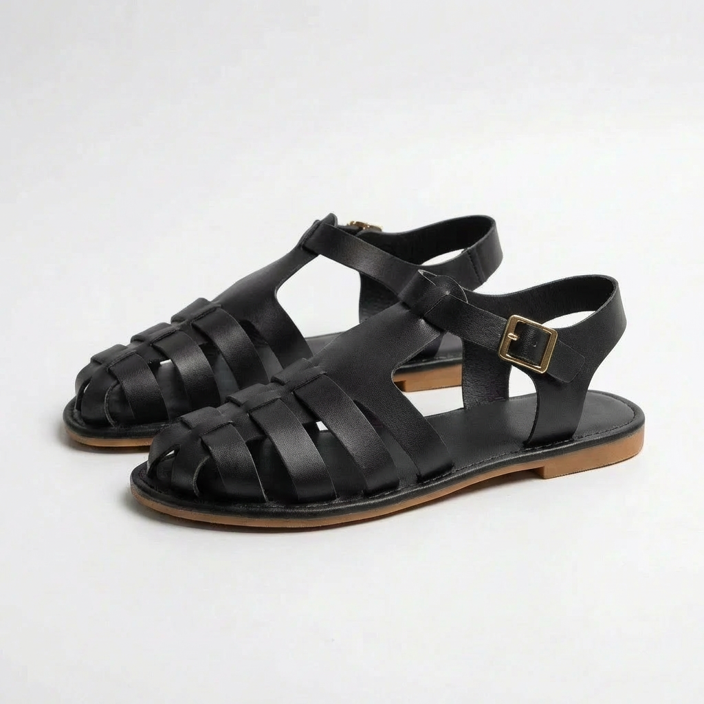 Women's Leather Sandals with Comfort and Chic Design