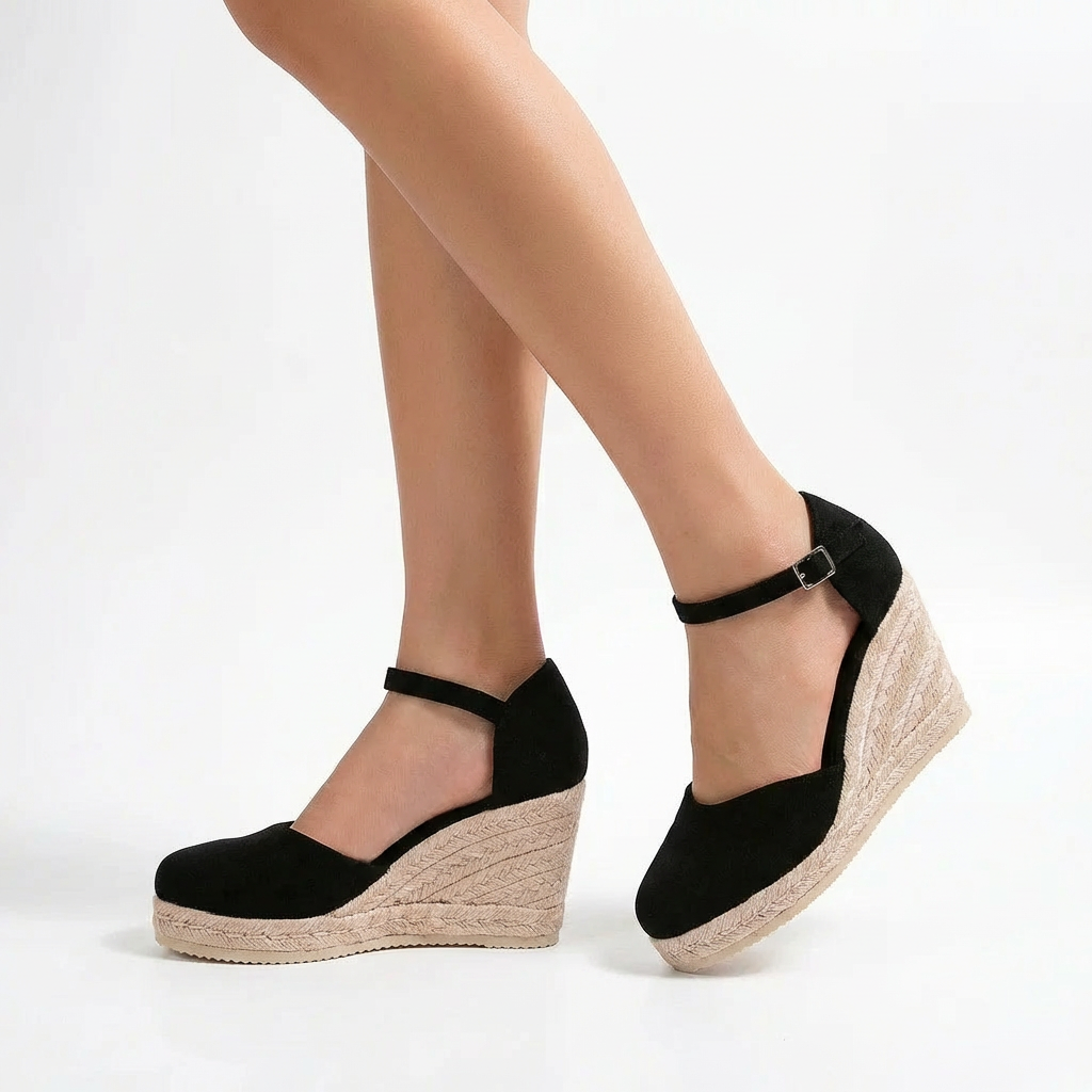 Women's Espadrille Wedge Sandals with Breathable Comfort Sole