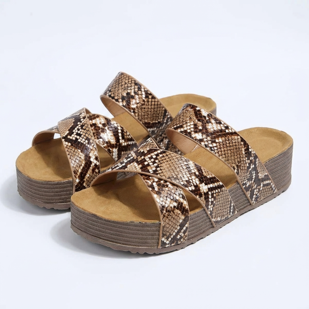 Women's Leather Wedge Sandals for Comfort and Style