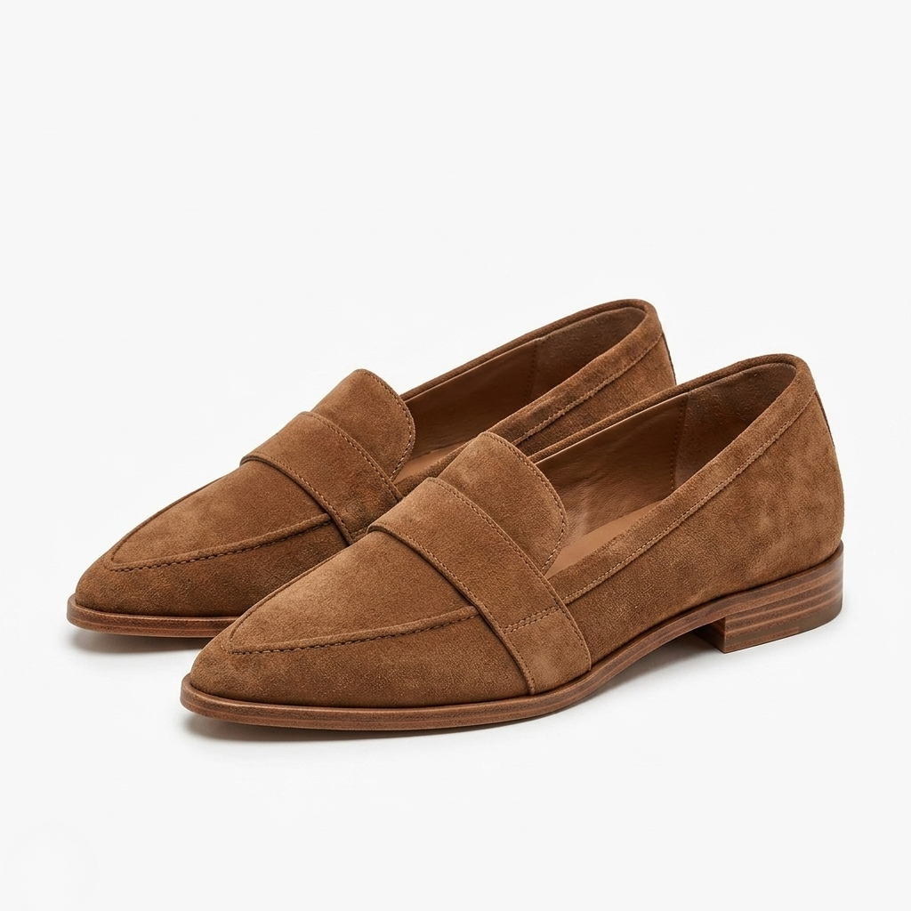 Women's Penny Loafers Pointed Toe Flat Slip On