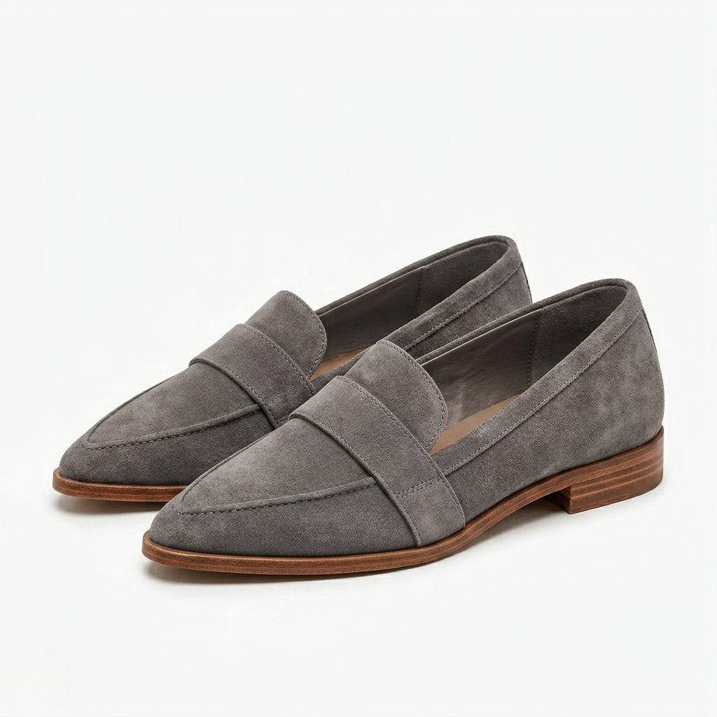 Women's Penny Loafers Pointed Toe Flat Slip On