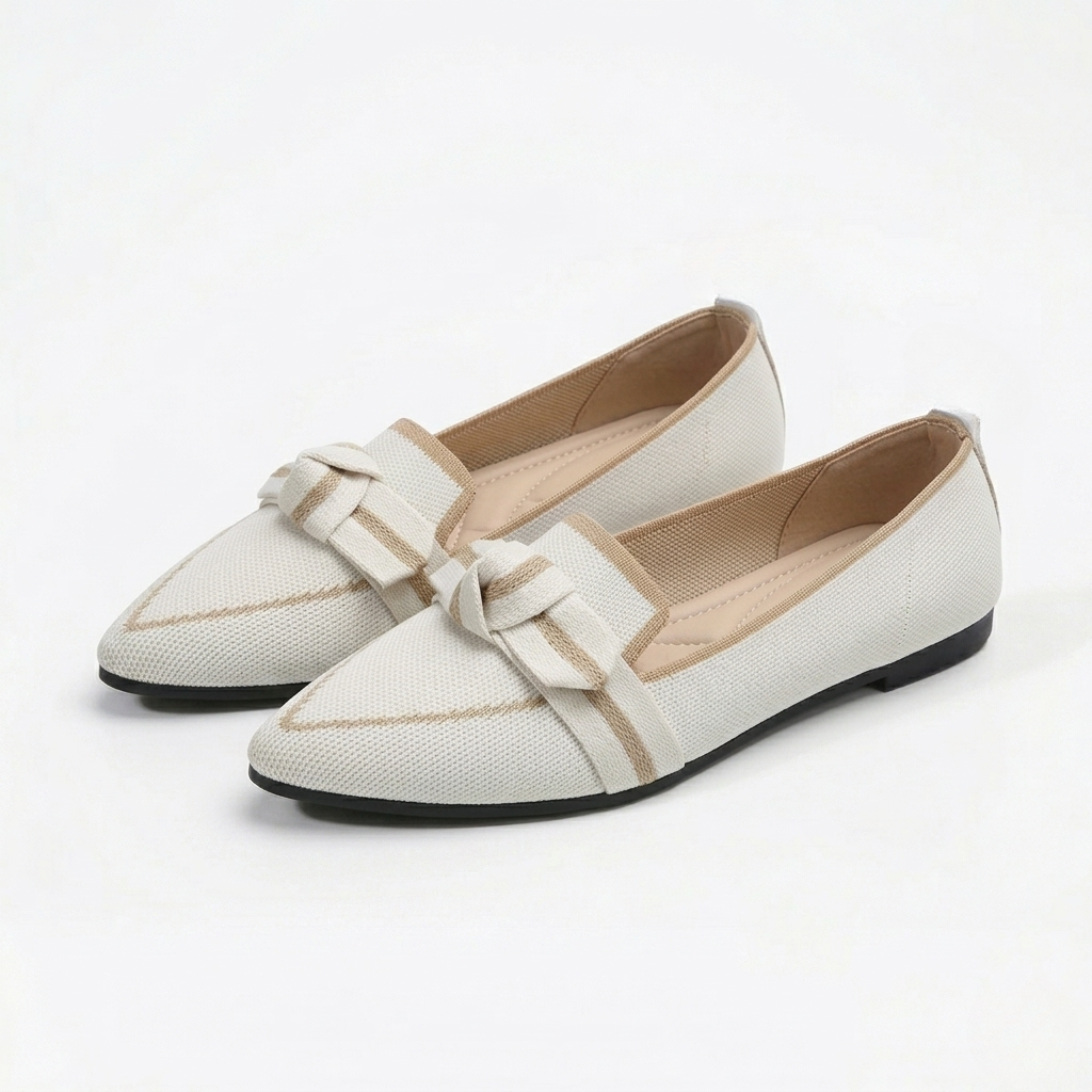 Women's Pointed Toe Mesh Flats with Breathable Comfort