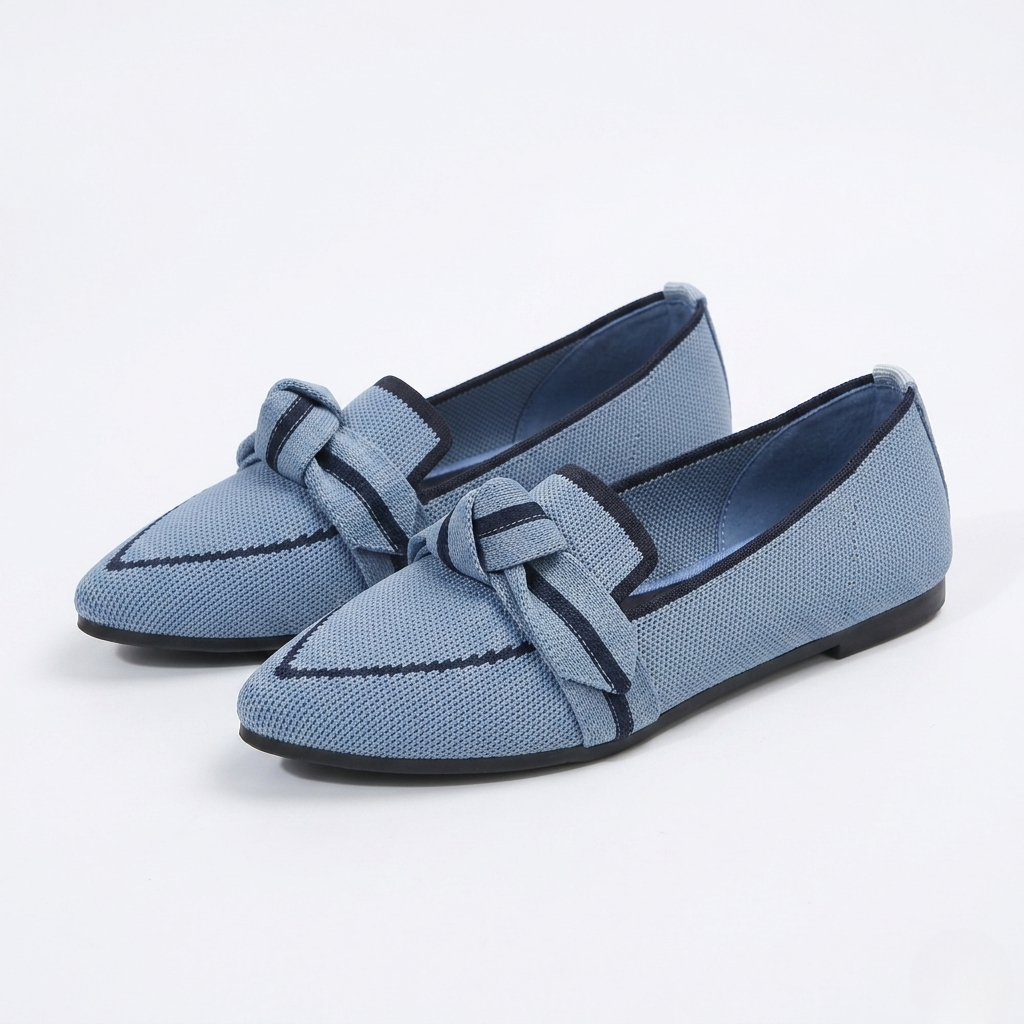 Women's Pointed Toe Mesh Flats with Breathable Comfort