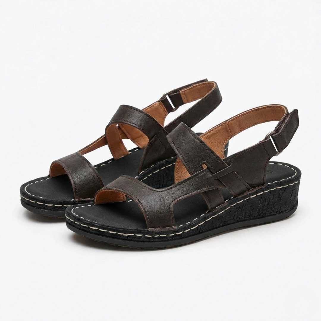 Women's Platform Sandals with Cushioned Footbed for All-Day Comfort