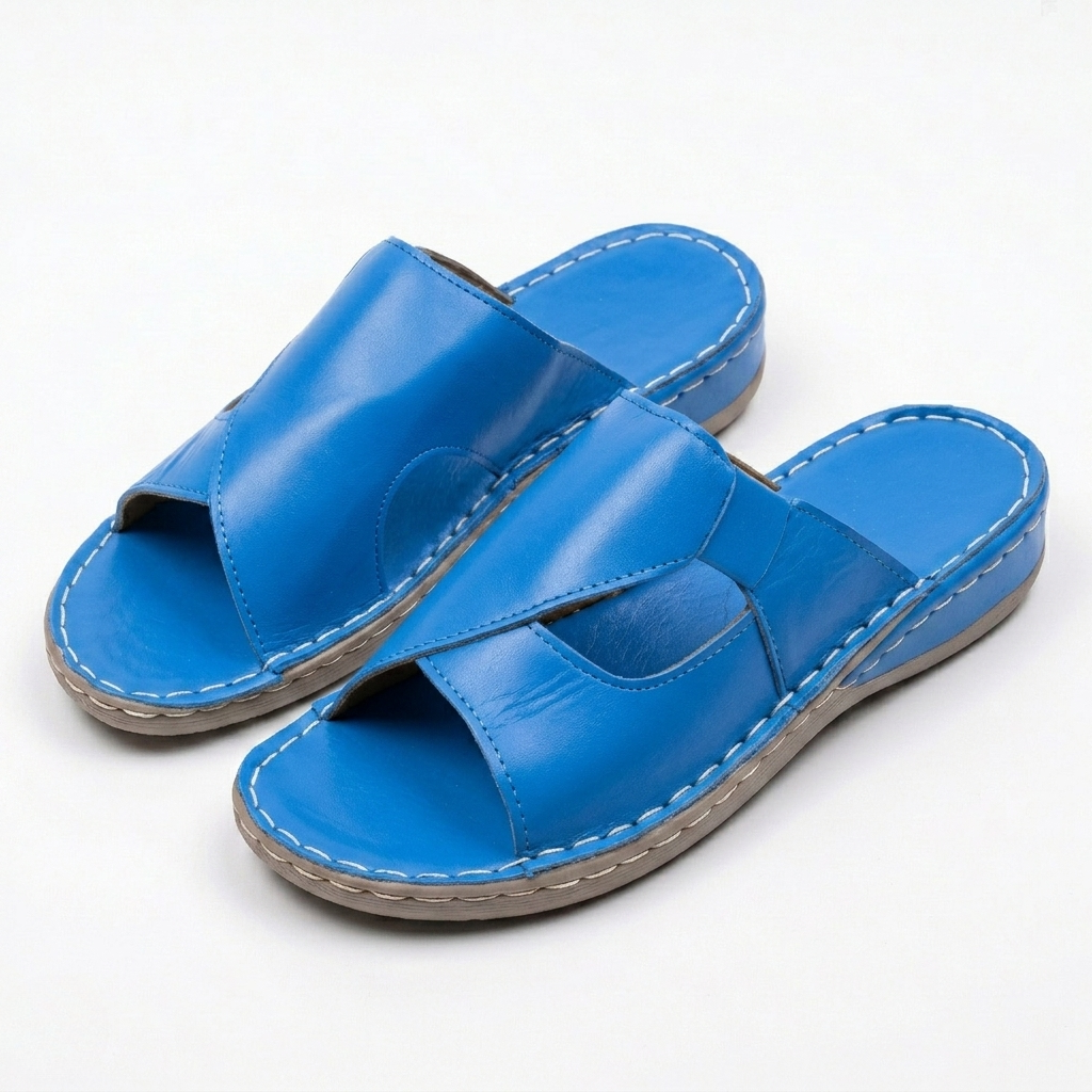 Women's Leather Sandals with Cushioned Comfort