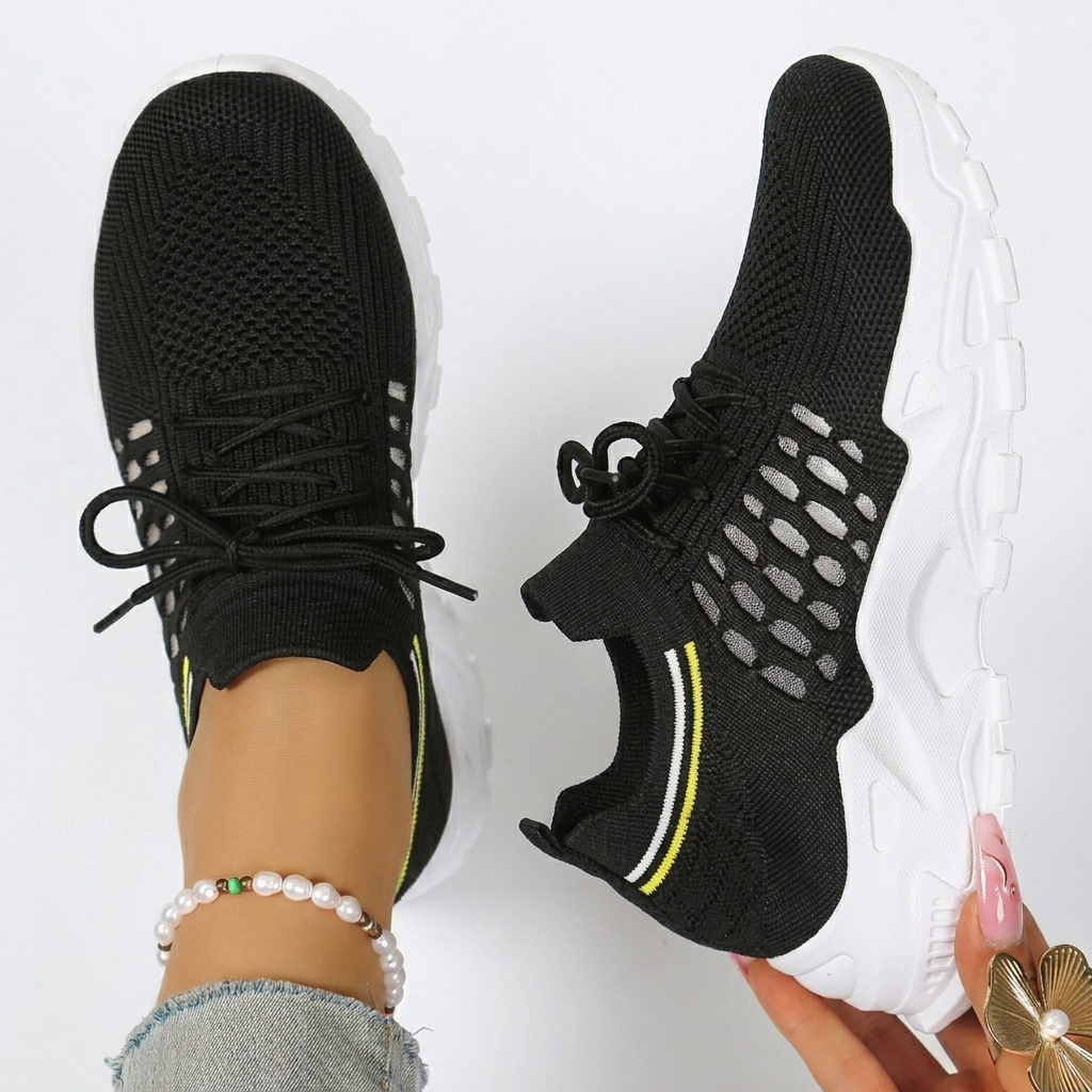 Women's Mesh Sneakers with Chunky Sole