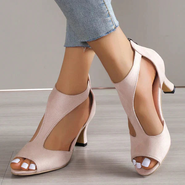 Women's Low Heel Sandals Orthopedic Peep Toe Dress Shoes