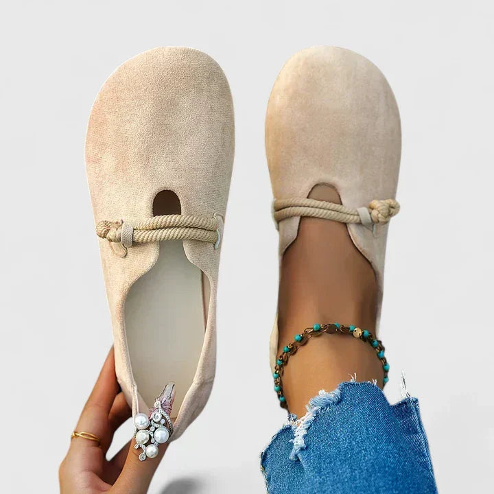 Women's Orthopedic Loafers Adjustable Rope Strap and Wide Toe Box