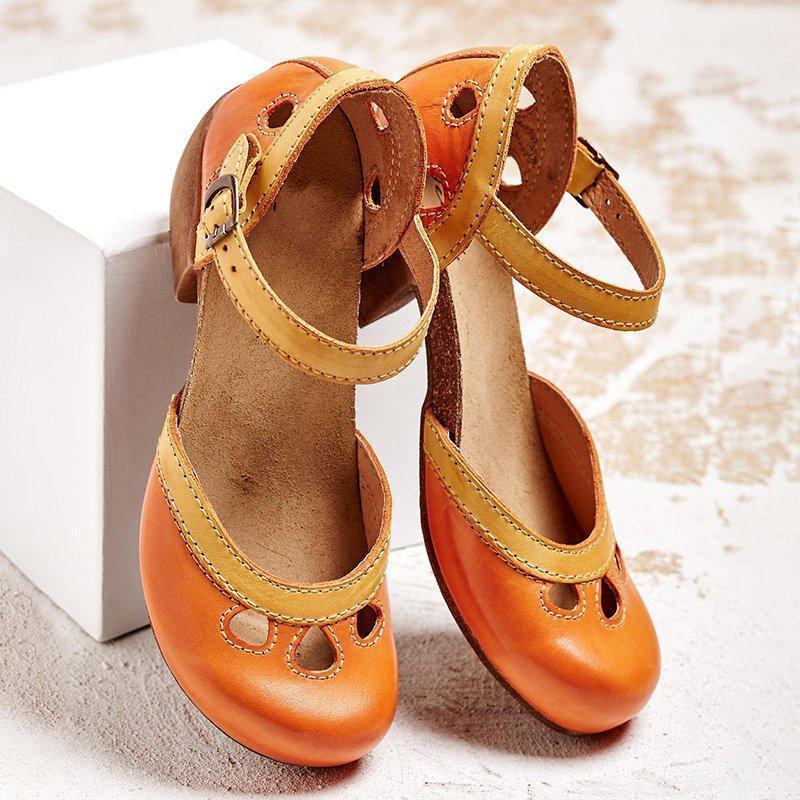 Women's Orthopedic Sandals Comfort Mary Jane Low Heel