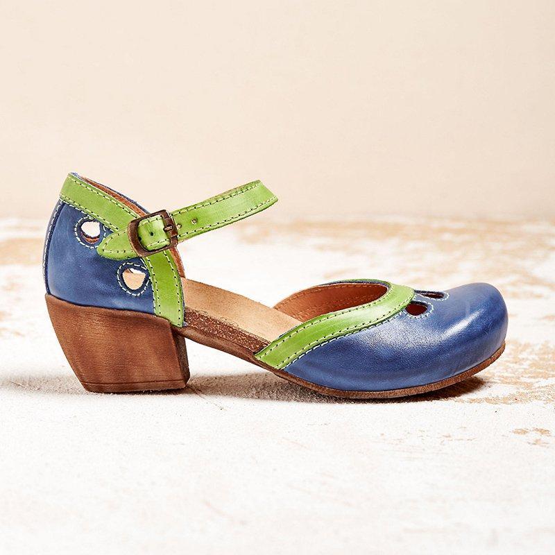 Women's Orthopedic Sandals Comfort Mary Jane Low Heel