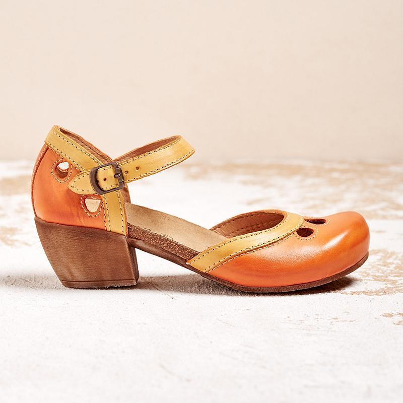 Women's Orthopedic Sandals Comfort Mary Jane Low Heel