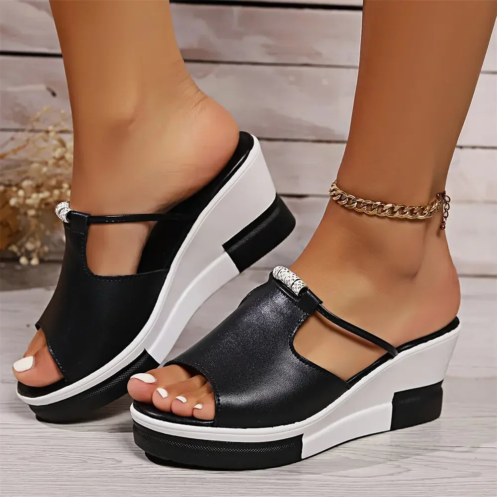 Women's Orthopedic Sandals Cushion Wedge Platform Slide