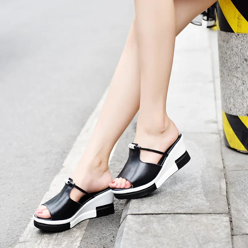 Women's Orthopedic Sandals Cushion Wedge Platform Slide